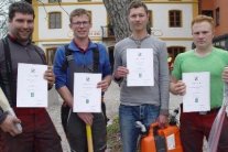 Die vier jungen Sieger