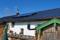 Photovoltaikmodule auf der Jochbergalm
