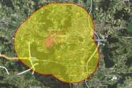 Online-Karte der Quarantänezone des Asiatischen Moschusbockkäfers in Rosenheim 