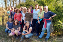 Gruppenfoto von Waldbesitzerinnen