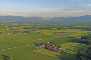 Ländliche Gegend in den Alpen